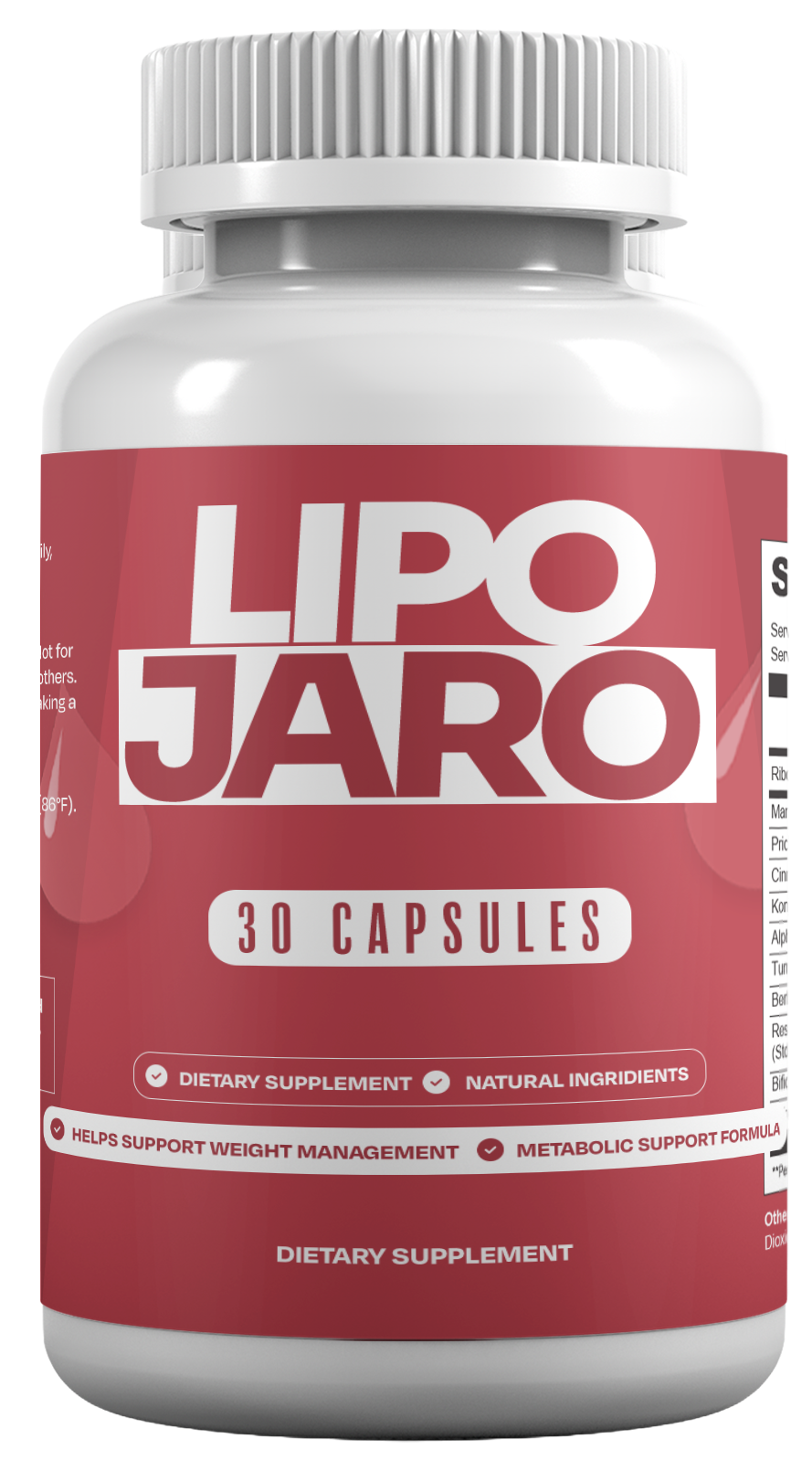 LipoJaro natural ingredients